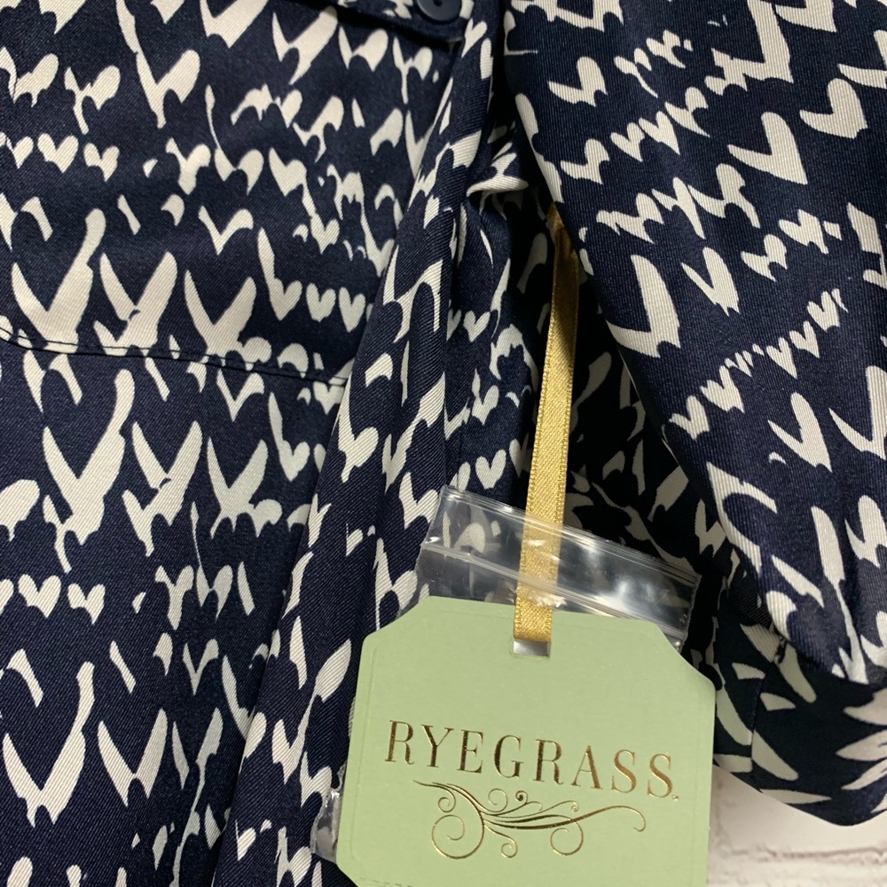 NEW Ryegrass Navy White Shirt Dress Size S 38” - Picture 7 of 8